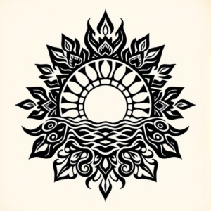 Polynesian Sunrise Tattoo