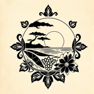 Polynesian Sunset Tattoo