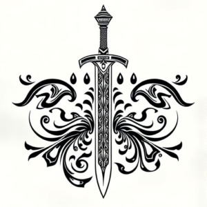 Polynesian Sword Tattoo