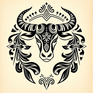 Polynesian Taurus Tattoo