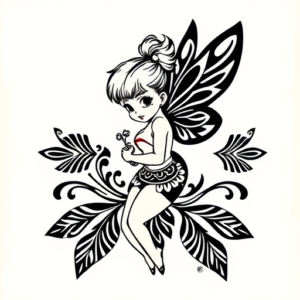 Polynesian Tinkerbell Tattoo