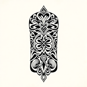Polynesian Tombstone Tattoo