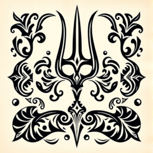 Polynesian Trident Tattoo