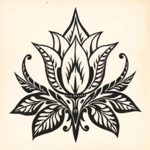 Polynesian Tulip Tattoo