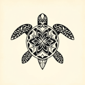 Polynesian Turtle Tattoo