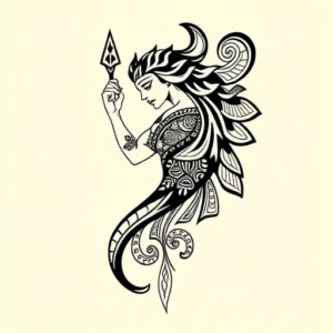 Polynesian Virgo Tattoo