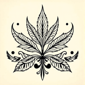 Polynesian Weed Tattoo