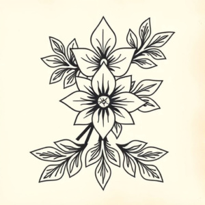 Polynesian Wisteria Tattoo