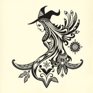 Polynesian Witch Tattoo