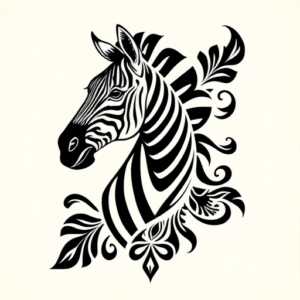 Polynesian Zebra Tattoo