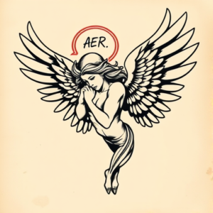 Pop Art Angel Tattoo