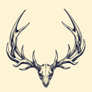 Pop Art Antler Tattoo