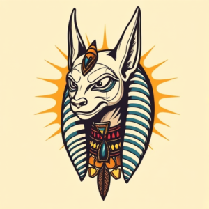 Pop Art Anubis Tattoo