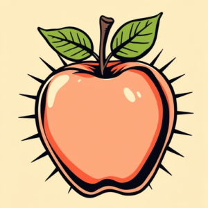 Pop Art Apple Tattoo