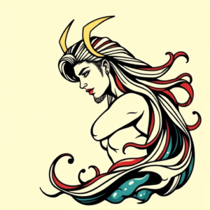 Pop Art Aquarius Tattoo