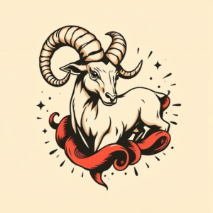 Pop Art Aries Tattoo