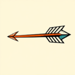 Pop Art Arrow Tattoo