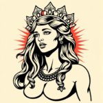 Pop Art Athena Tattoo