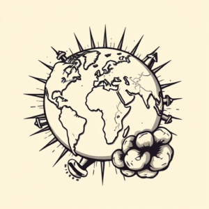 Pop Art Atlas Tattoo