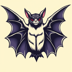 Pop Art Bat Tattoo