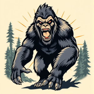 Pop Art Bigfoot Tattoo