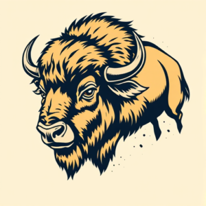 Pop Art Bison Tattoo