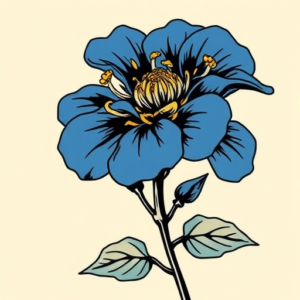 Pop Art Bluebonnet Tattoo