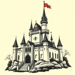 Pop Art Castle Tattoo