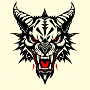 Pop Art Cerberus Tattoo