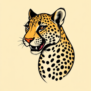 Pop Art Cheetah Tattoo