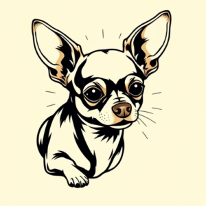 Pop Art Chihuahua Tattoo