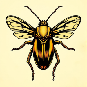 Pop Art Cicada Tattoo