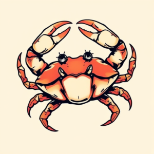 Pop Art Crab Tattoo