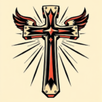 Pop Art Cross Tattoo