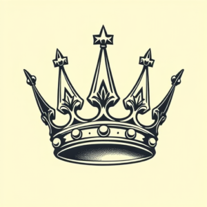 Pop Art Crown Tattoo