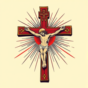 Pop Art Crucifix Tattoo