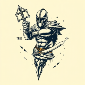 Pop Art Crusader Tattoo