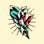 Pop Art Crystal Tattoo