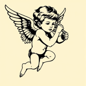 Pop Art Cupid Tattoo