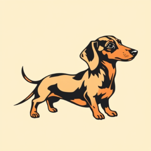 Pop Art Dachshund Tattoo