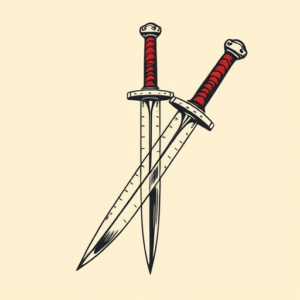 Pop Art Dagger Tattoo