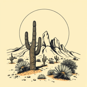 Pop Art Desert Tattoo