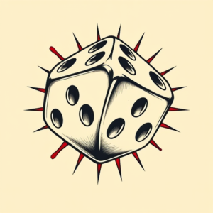 Pop Art Dice Tattoo