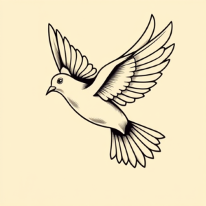 Pop Art Dove Tattoo