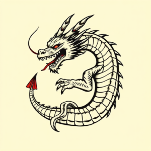 Pop Art Dragon Tattoo