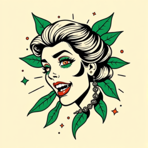 Pop Art Emerald Tattoo