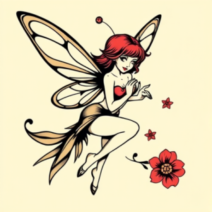 Pop Art Fairy Tattoo