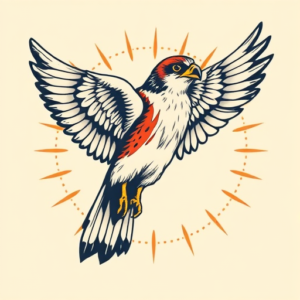 Pop Art Falcon Tattoo