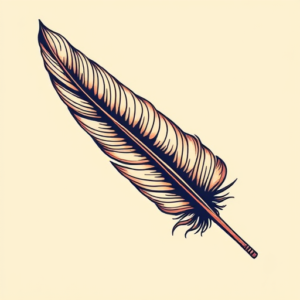 Pop Art Feather Tattoo