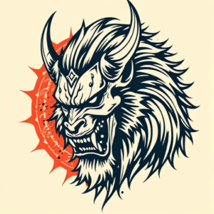 Pop Art Fenrir Tattoo